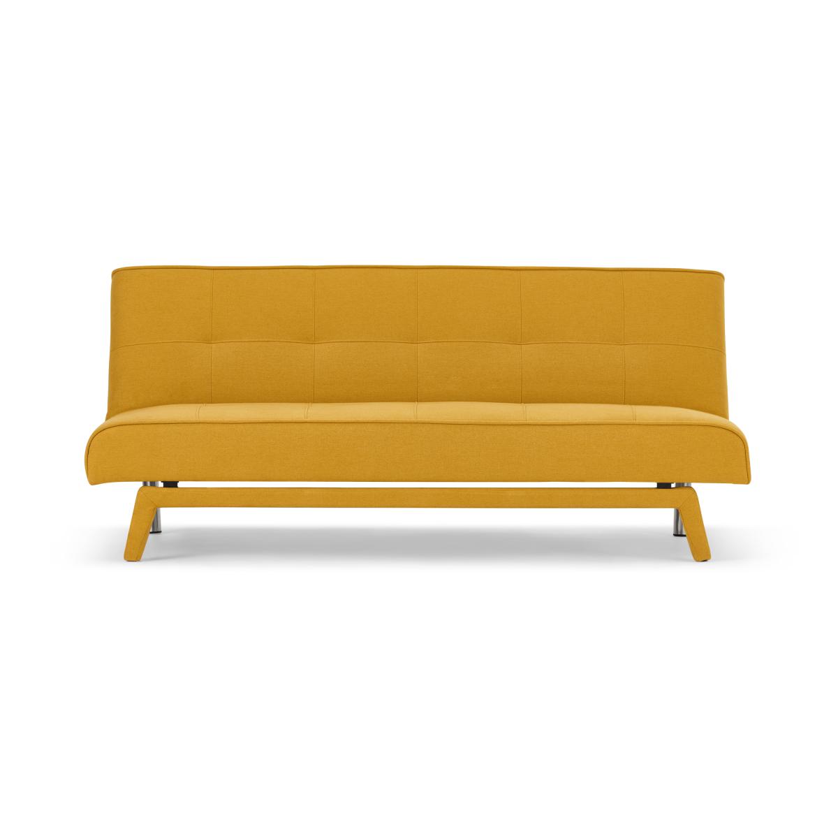 Yoko Click Clack Sofa Bed, Butter Yellow Fabric – image 2