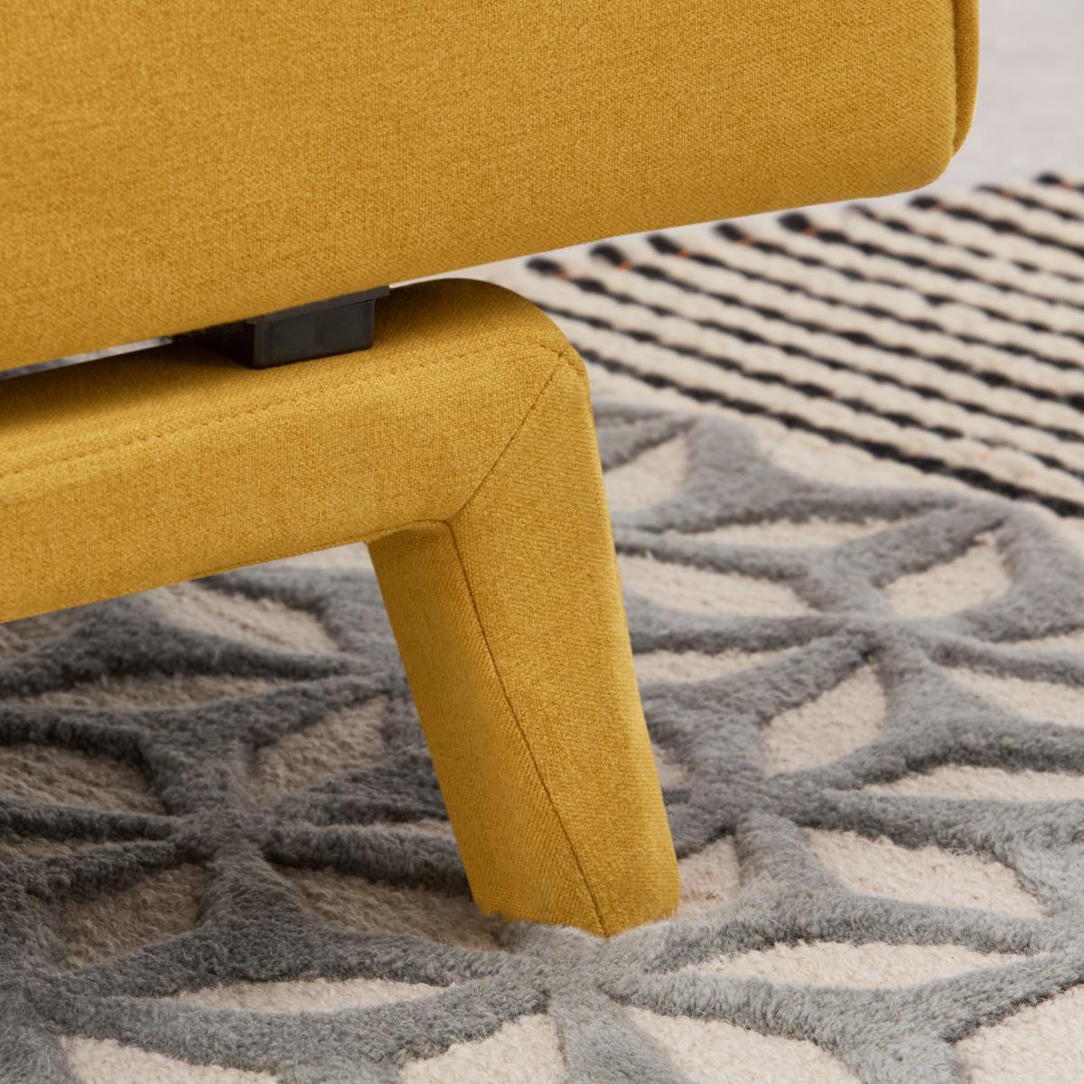 Yoko Click Clack Sofa Bed, Butter Yellow Fabric – image 13