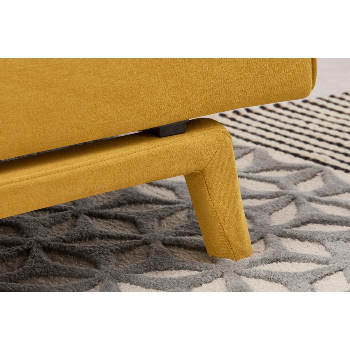 Yoko Click Clack Sofa Bed, Butter Yellow Fabric – image 5