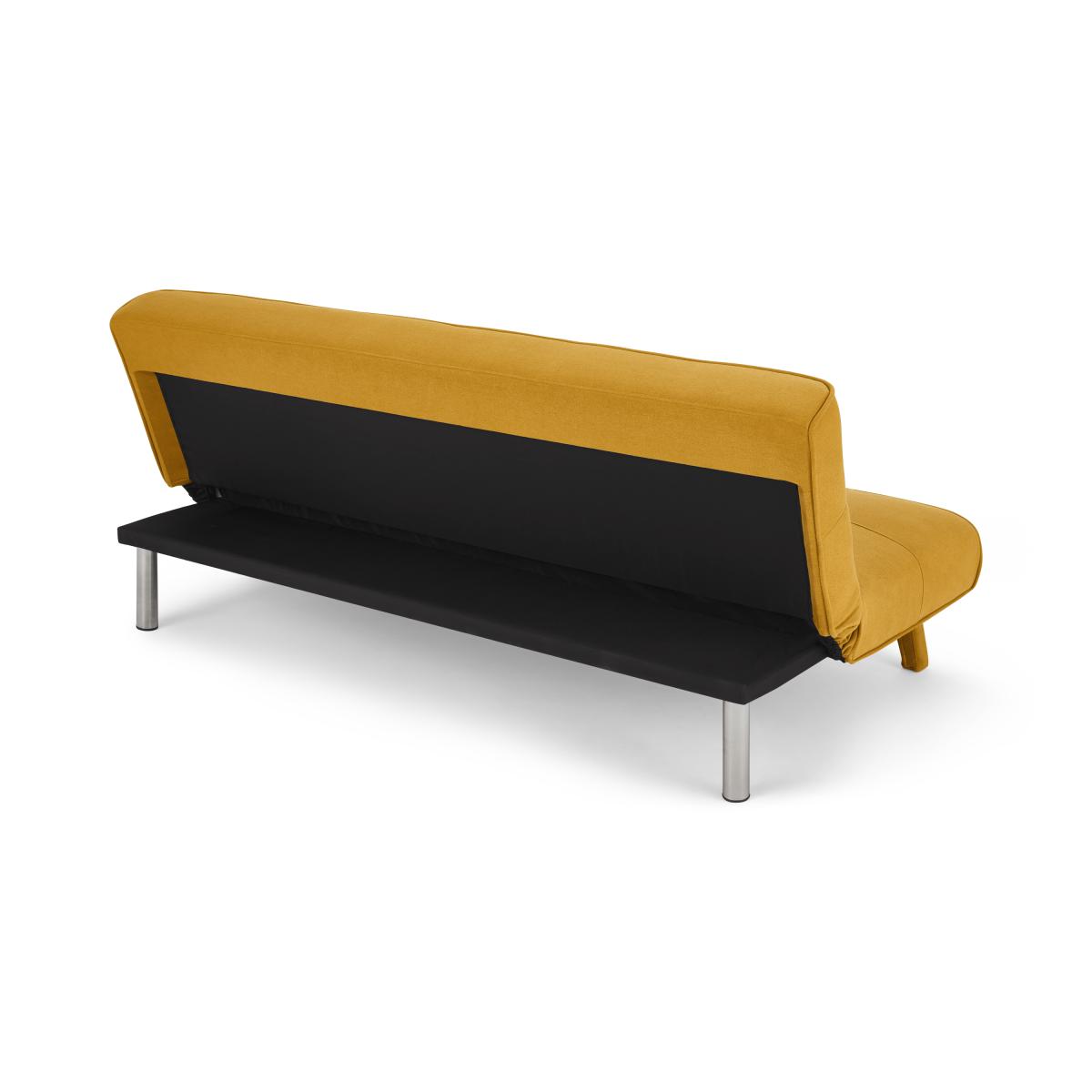 Yoko Click Clack Sofa Bed, Butter Yellow Fabric – image 8