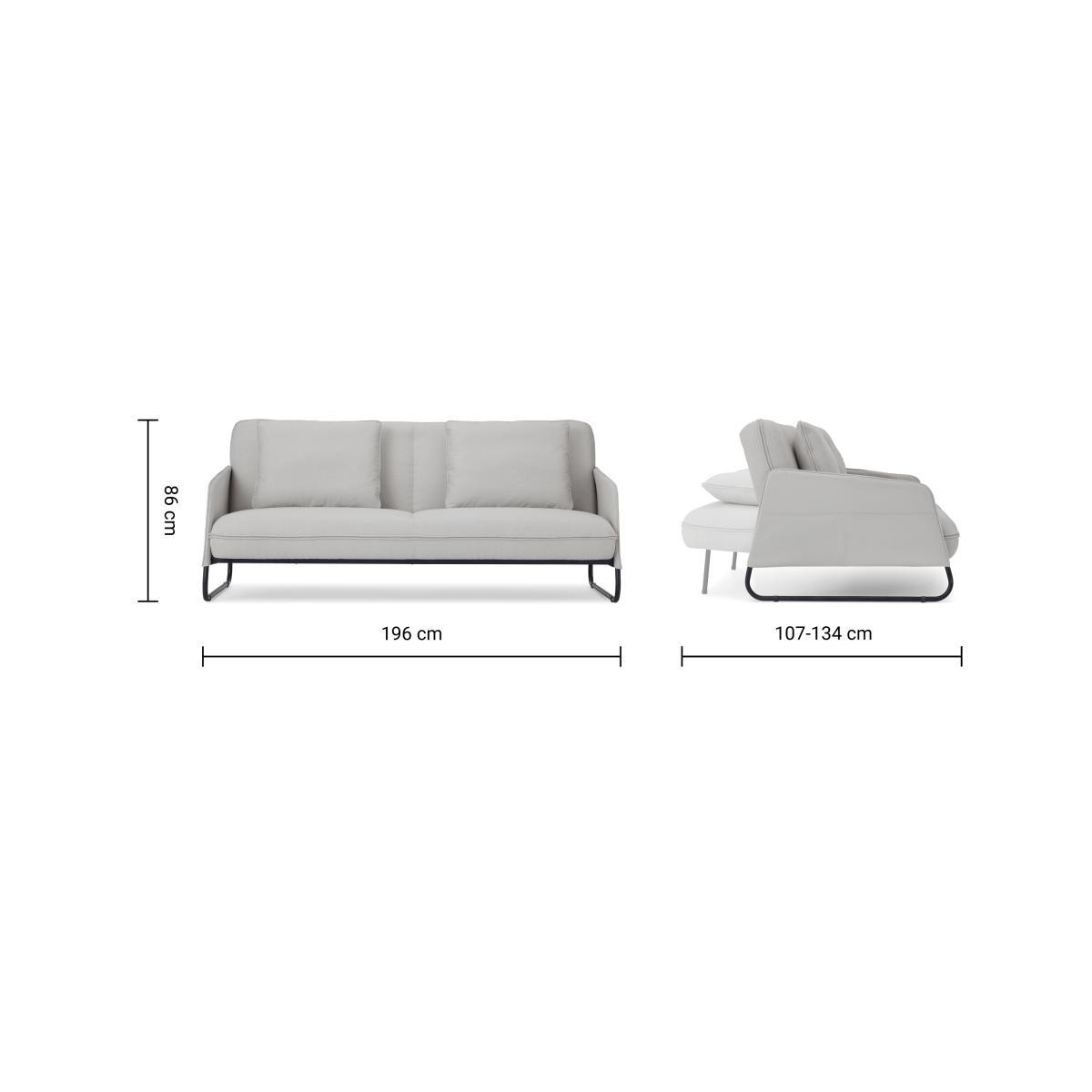 Emil Click Clack Sofa Bed, Biscotti Weave – image 11