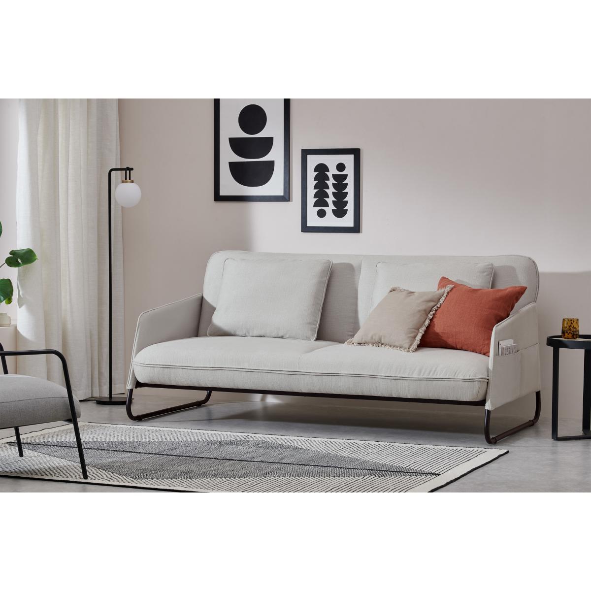 Emil Click Clack Sofa Bed, Biscotti Weave – image 4