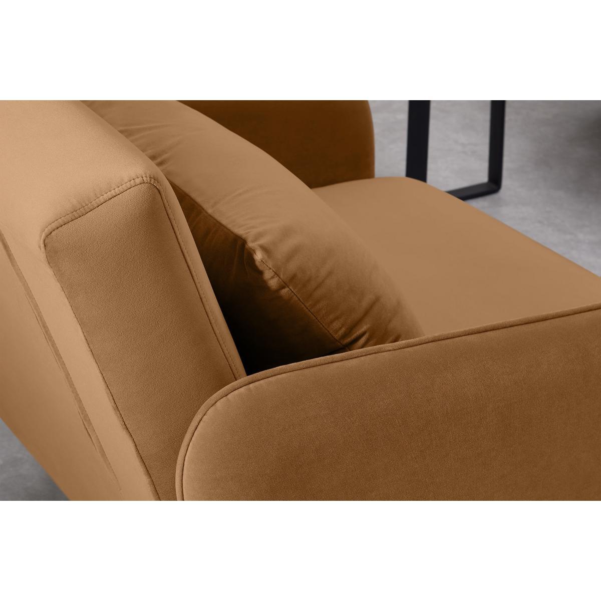 Hettie Single Sofa Bed, Apricot Velvet – image 6