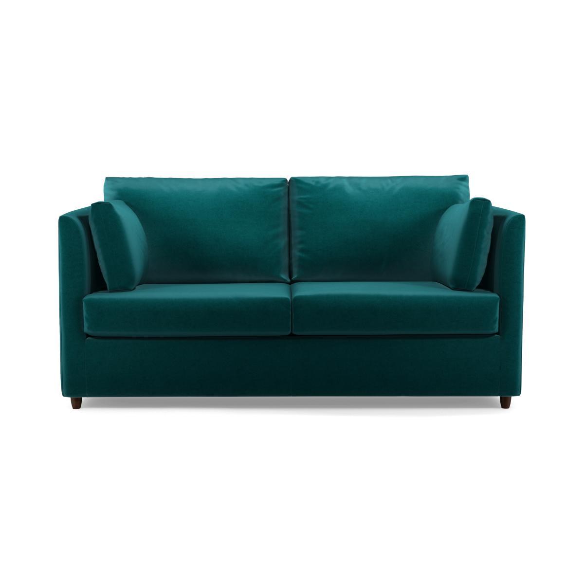 Milner Sofa Bed with Foam Mattress, Tuscan Teal Velvet – image 4
