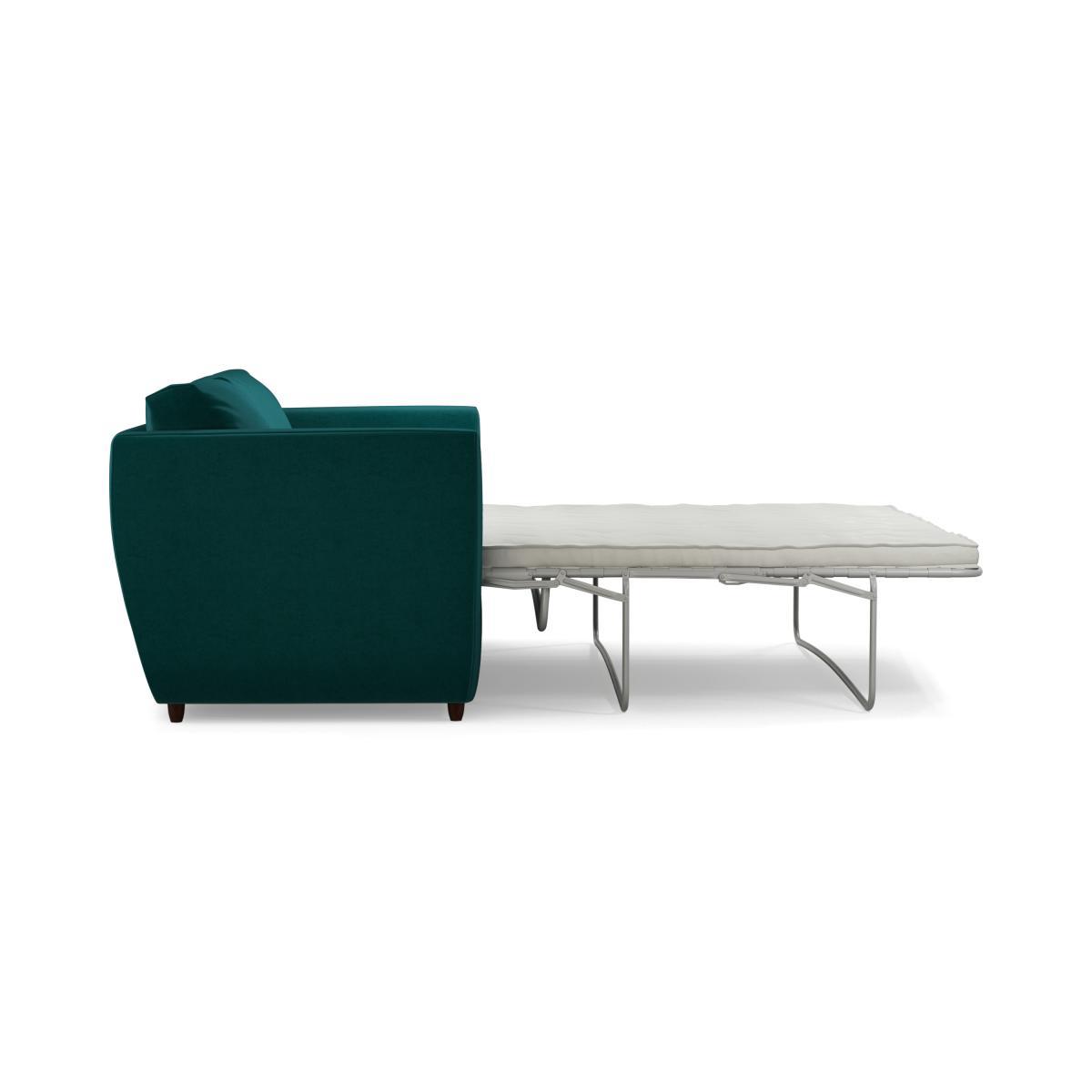 Milner Sofa Bed with Foam Mattress, Tuscan Teal Velvet – image 5