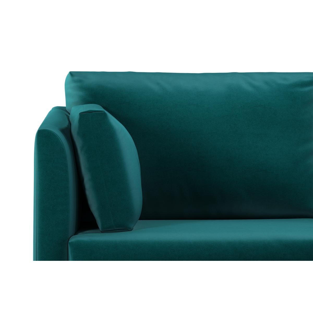 Milner Sofa Bed with Foam Mattress, Tuscan Teal Velvet – image 6