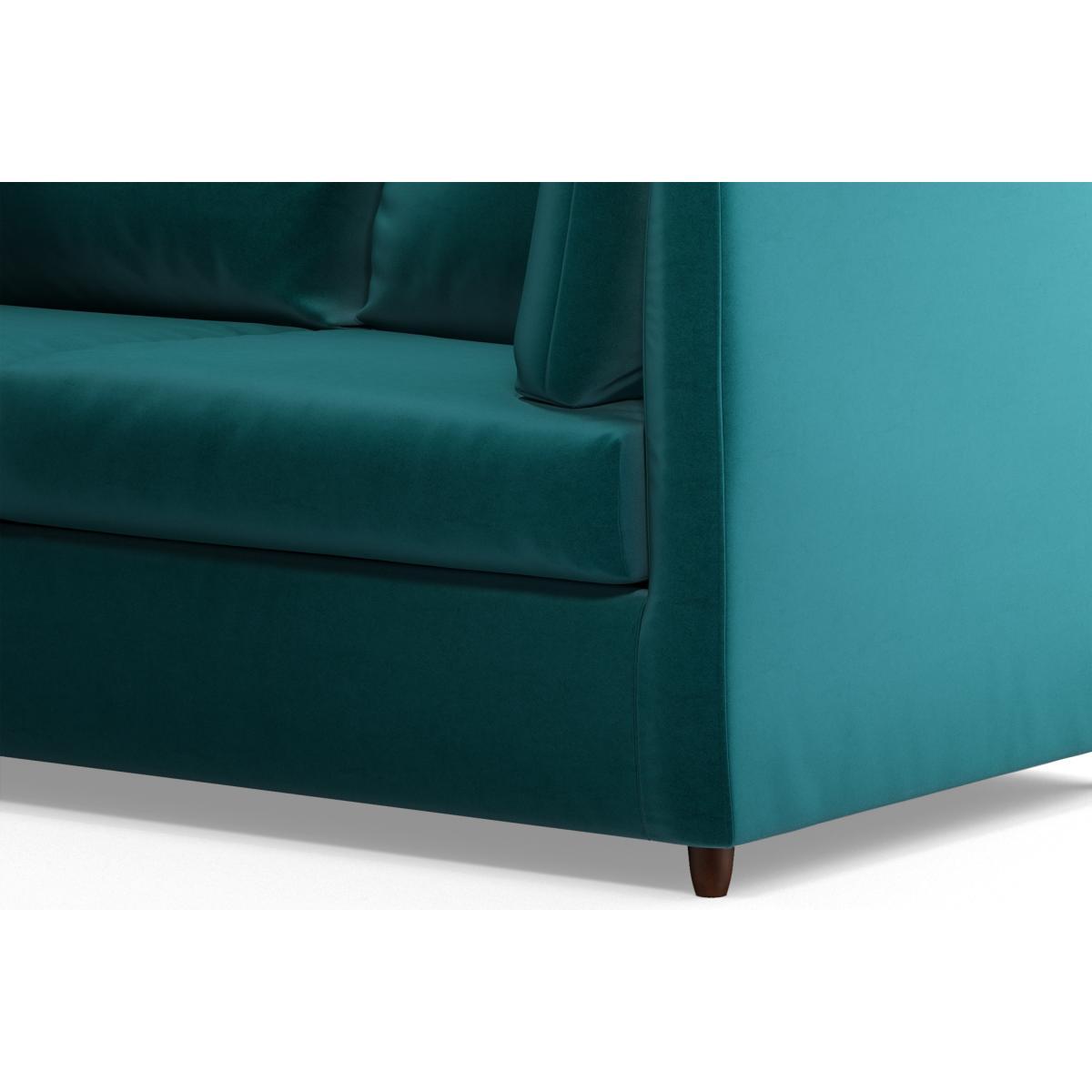 Milner Sofa Bed with Foam Mattress, Tuscan Teal Velvet – image 7