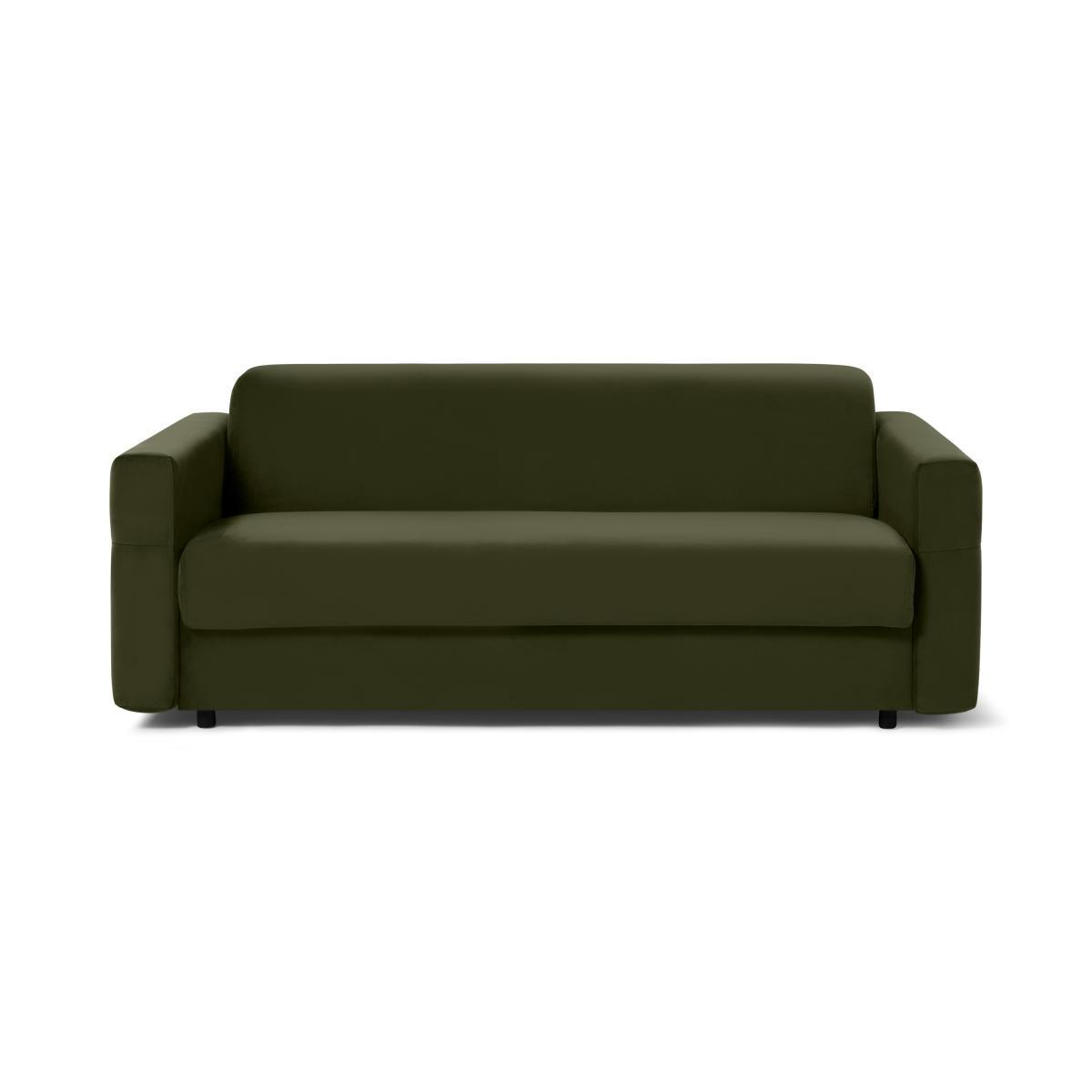 Selia 3 Seater Sofa Bed with Pocket Sprung Mattress, Highland Green Velvet – image 2