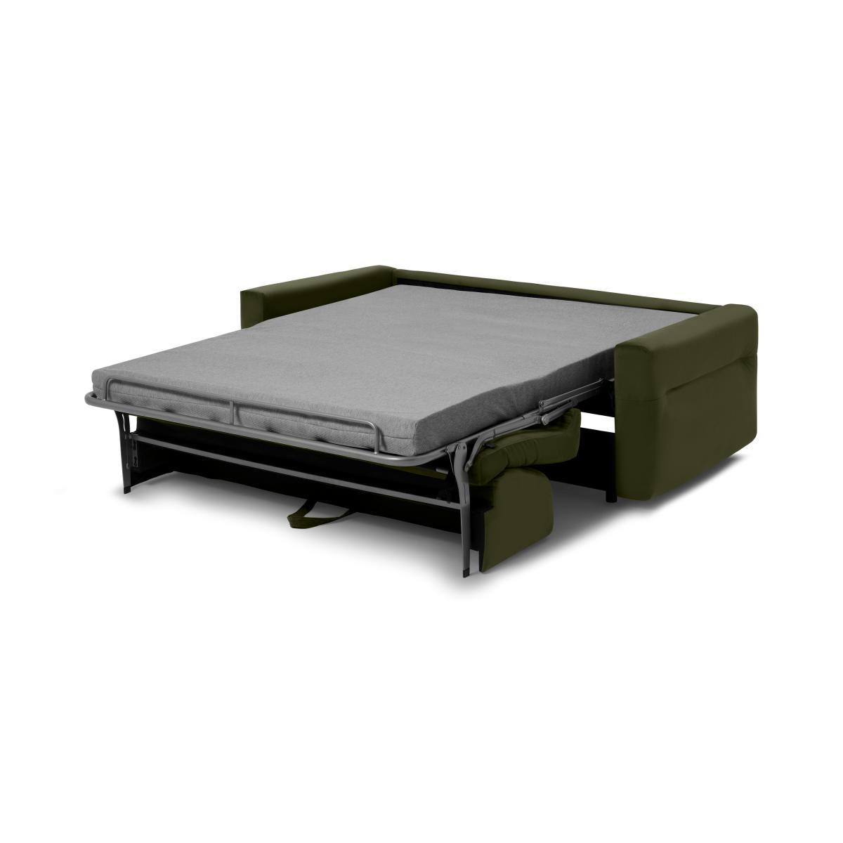 Selia 3 Seater Sofa Bed with Pocket Sprung Mattress, Highland Green Velvet – image 9