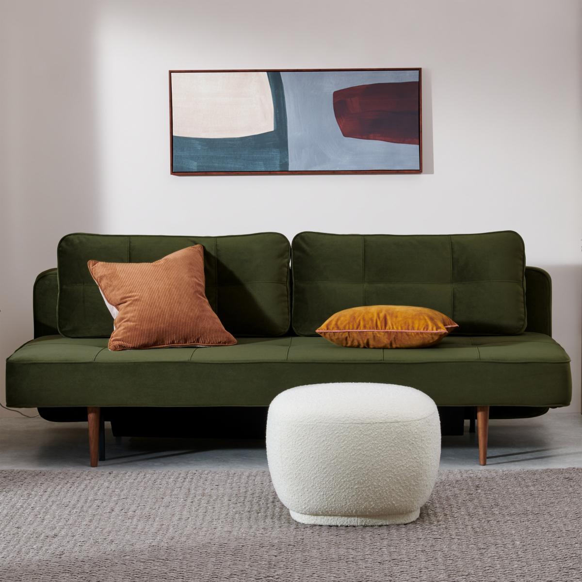 Marin Pocket Sprung Platform Sofa Bed, Highland Green Velvet – image 3