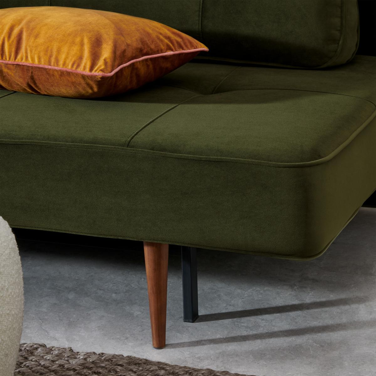 Marin Pocket Sprung Platform Sofa Bed, Highland Green Velvet – image 6