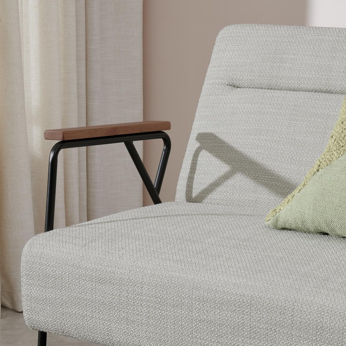 Merle Click Clack Sofa Bed, Ecru Loop Textured Boucle – image 13