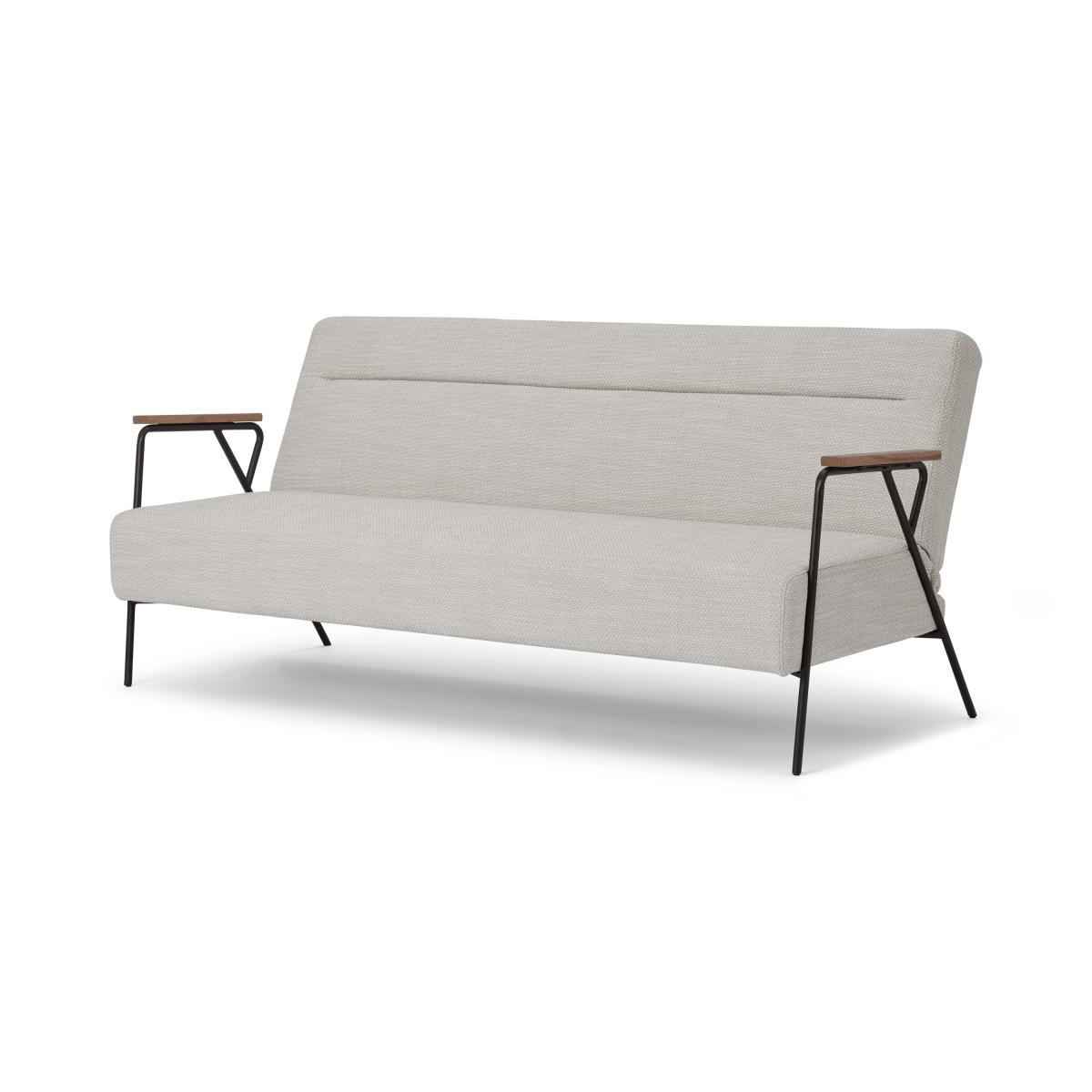 Merle Click Clack Sofa Bed, Ecru Loop Textured Boucle – image 3