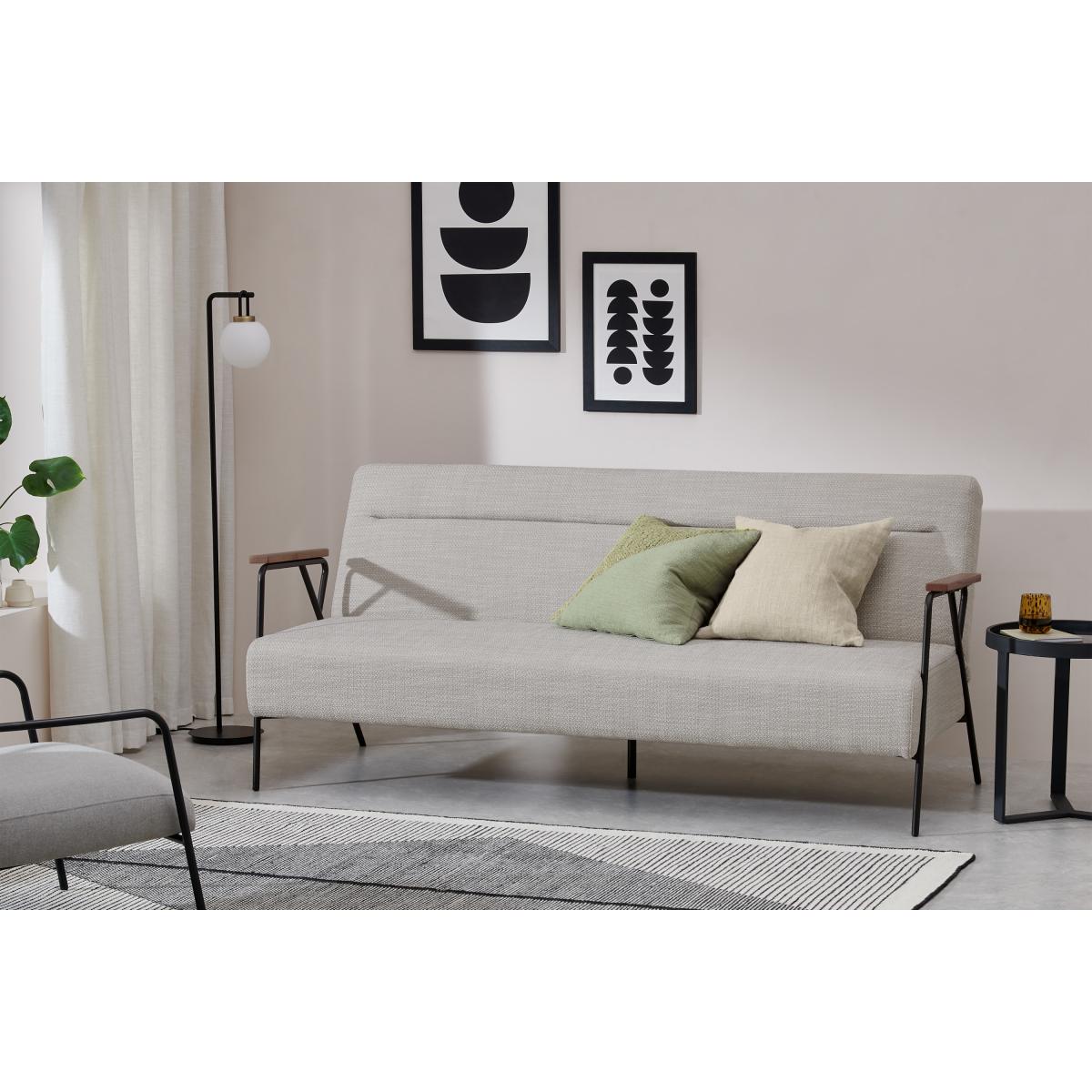Merle Click Clack Sofa Bed, Ecru Loop Textured Boucle – image 4
