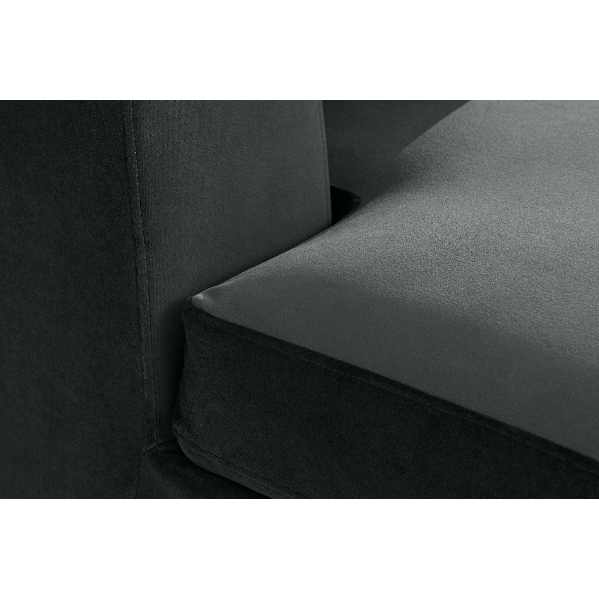 Mogen Left Hand Facing Chaise End Sofa Bed with Storage, Dark Anthracite Velvet – image 5