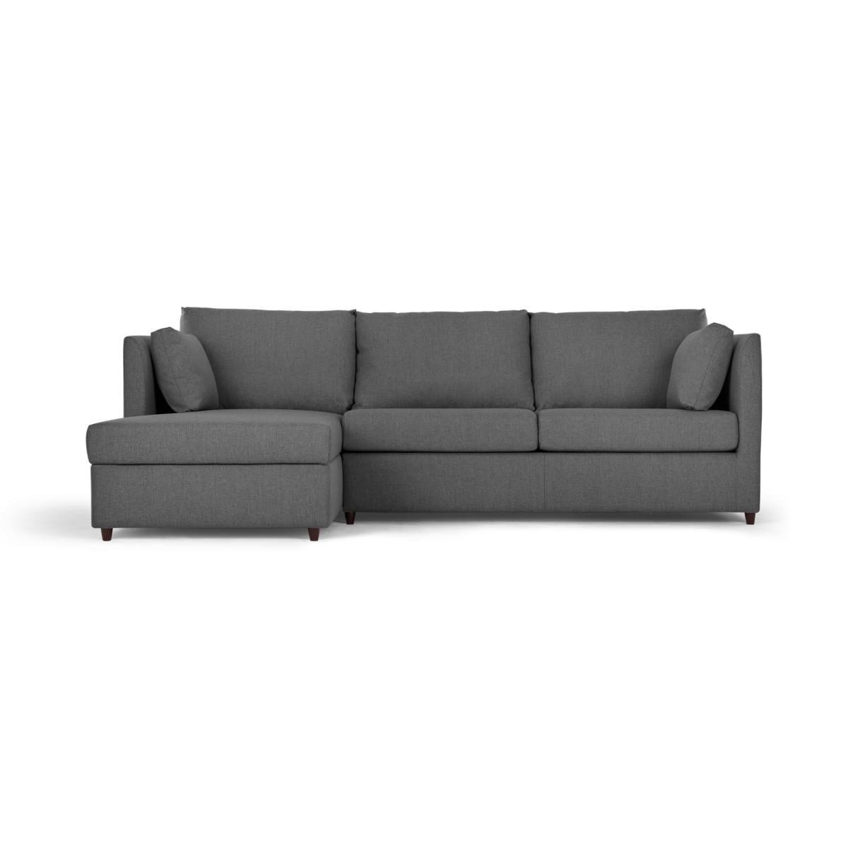 Milner Left Hand Facing Corner Storage Sofa Bed with Memory Foam Mattress, Night Grey   – image 2