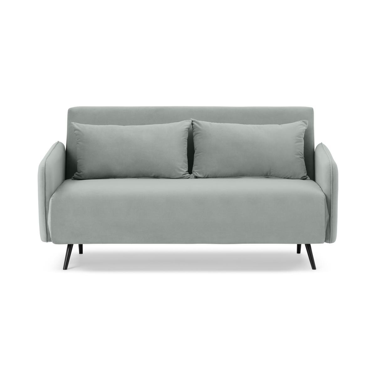 Hettie Large Double Sofa Bed, Ice Blue Velvet – image 2