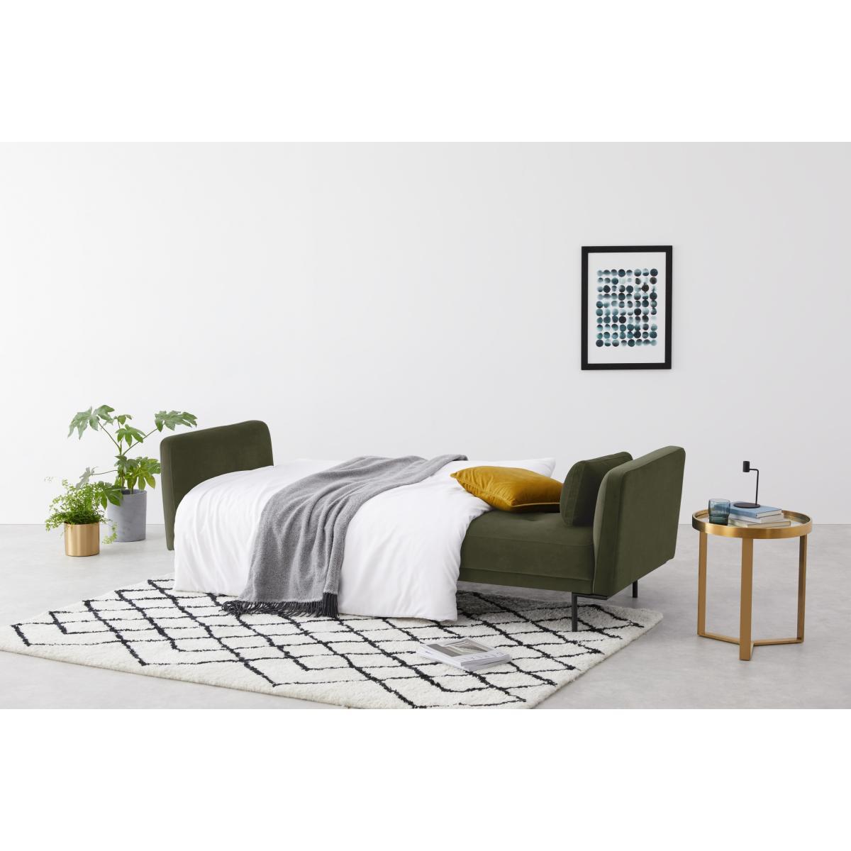 Harlow Click Clack Sofa Bed, Pistachio Green Recycled Velvet – image 8