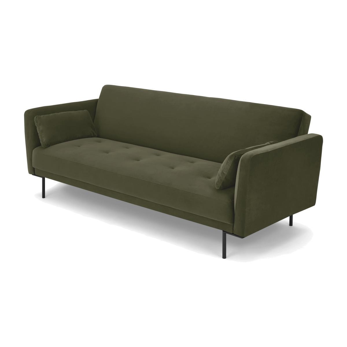 Harlow Click Clack Sofa Bed, Pistachio Green Recycled Velvet – image 1