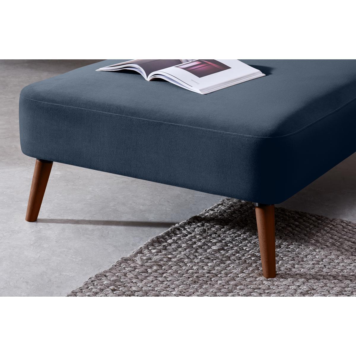 Elvi Left Hand Facing Chaise End Click Clack Sofa Bed, Sapphire Blue Velvet – image 7