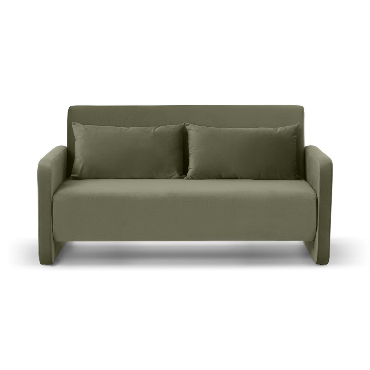 Vinnie Large Double Sofa Bed, Sycamore Green Velvet – image 2