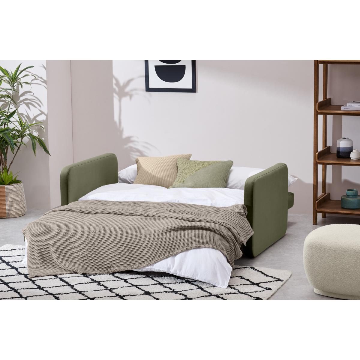 Vinnie Large Double Sofa Bed, Sycamore Green Velvet – image 5