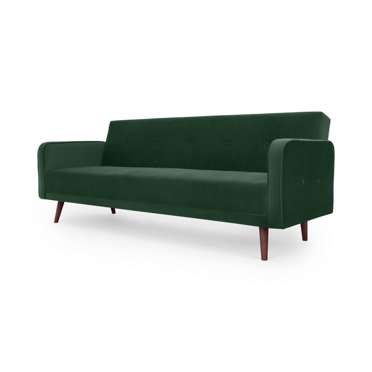 Chou Click Clack Sofa Bed, Moss Green Velvet – image 3