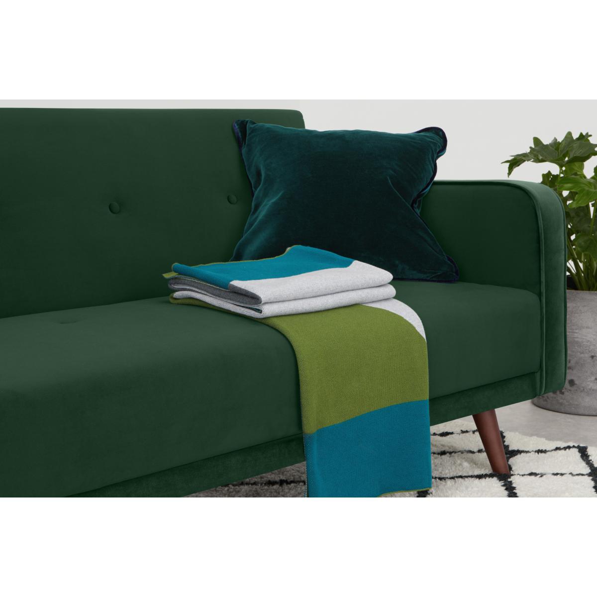 Chou Click Clack Sofa Bed, Moss Green Velvet – image 5