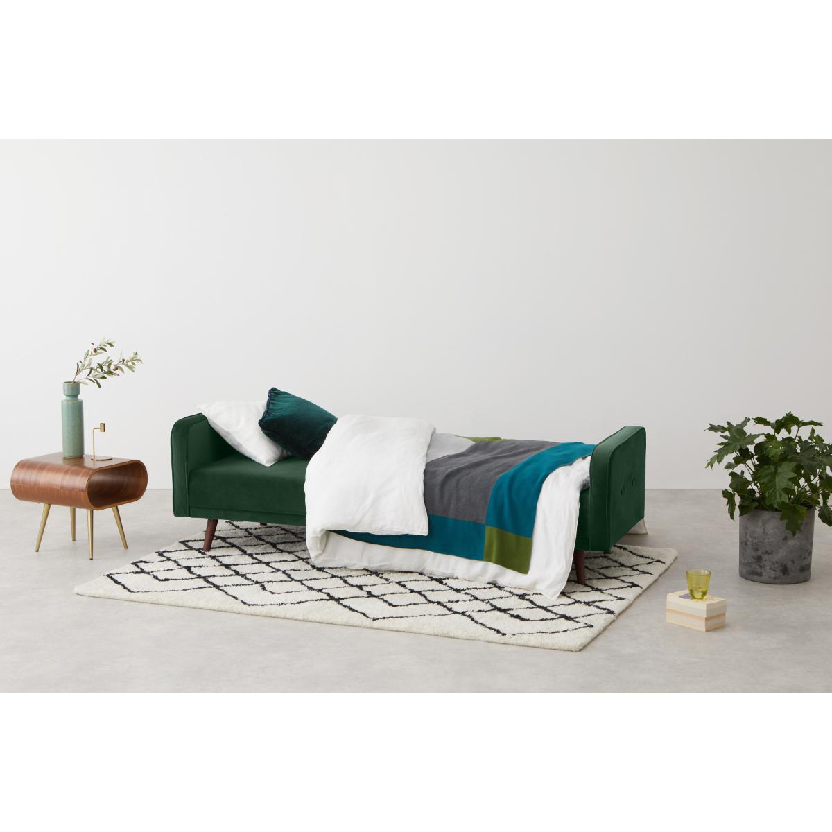 Chou Click Clack Sofa Bed, Moss Green Velvet – image 7