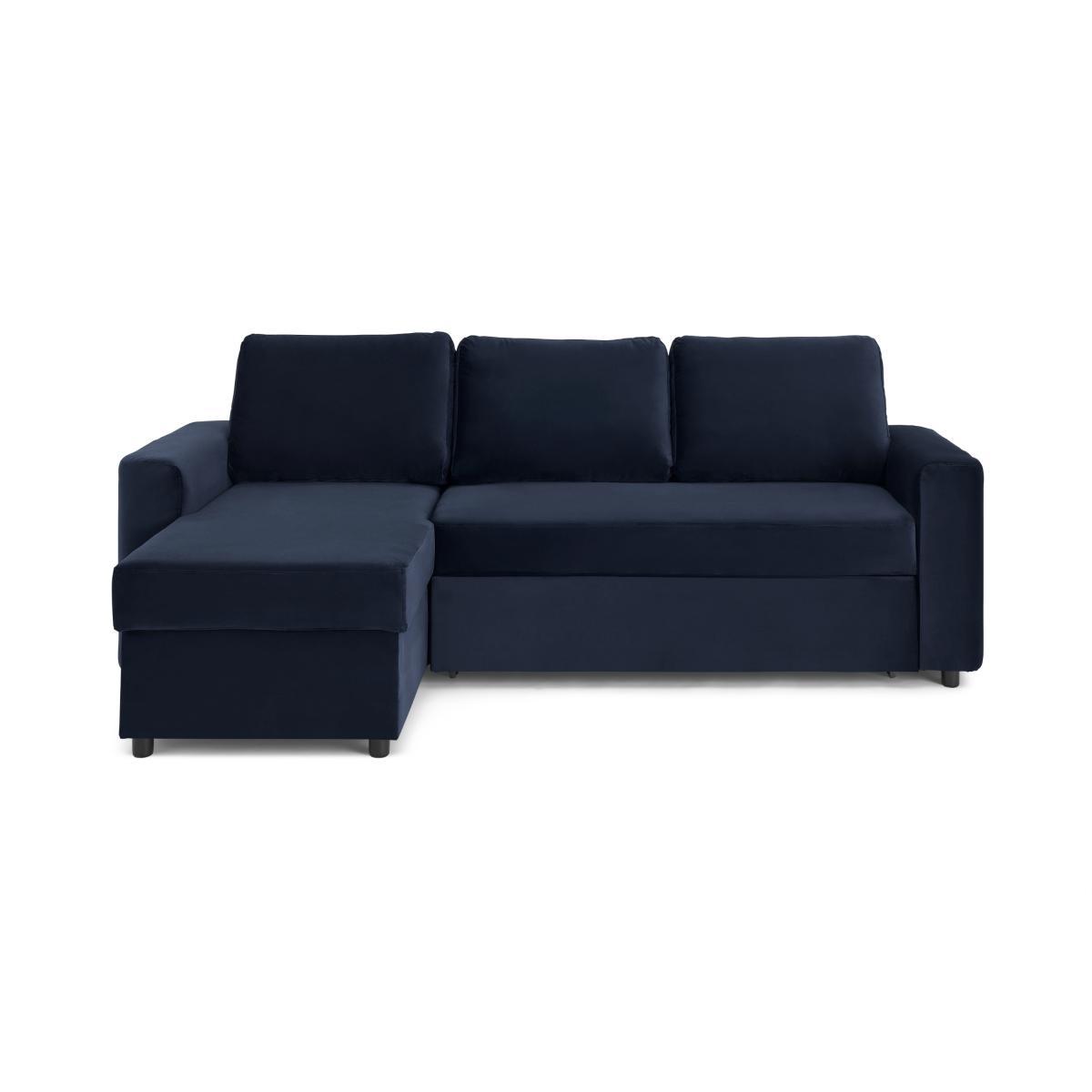 Aidian Corner Sofa Bed with Storage, Regal Blue Velvet – image 2