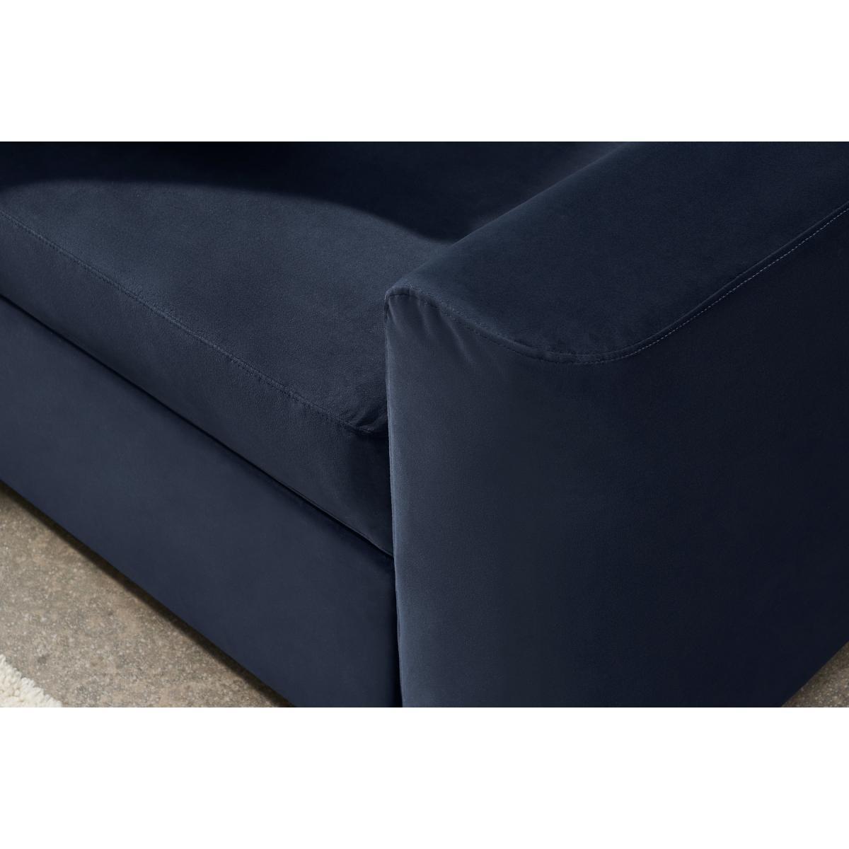 Aidian Corner Sofa Bed with Storage, Regal Blue Velvet – image 5