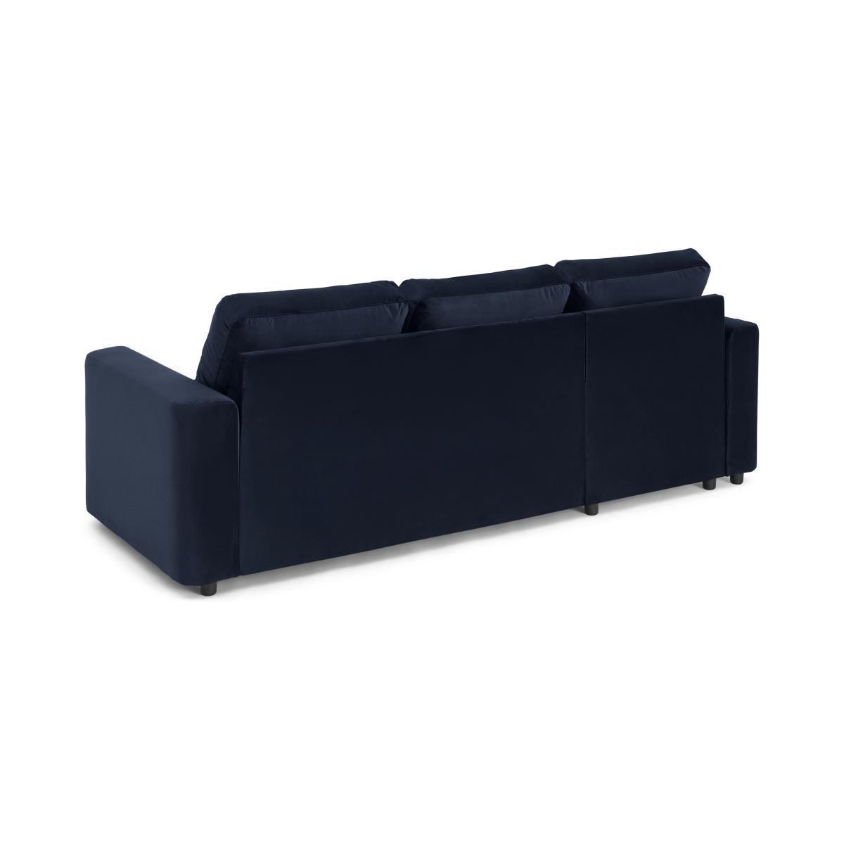 Aidian Corner Sofa Bed with Storage, Regal Blue Velvet – image 6