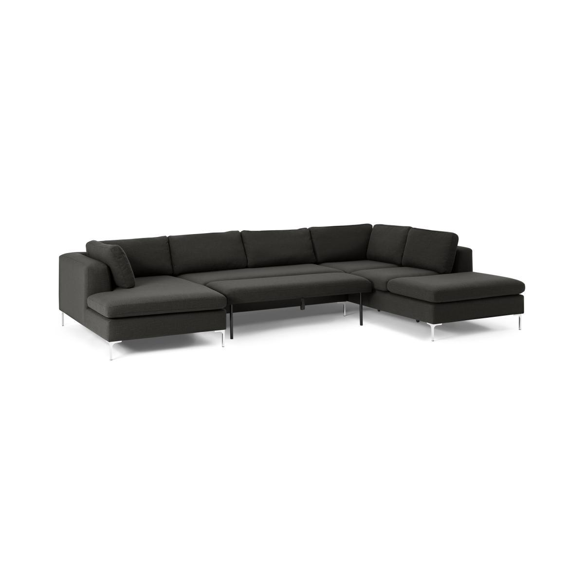 Monterosso Right Hand Facing Horseshoe Corner Sofa Bed, Oyster Grey – image 9