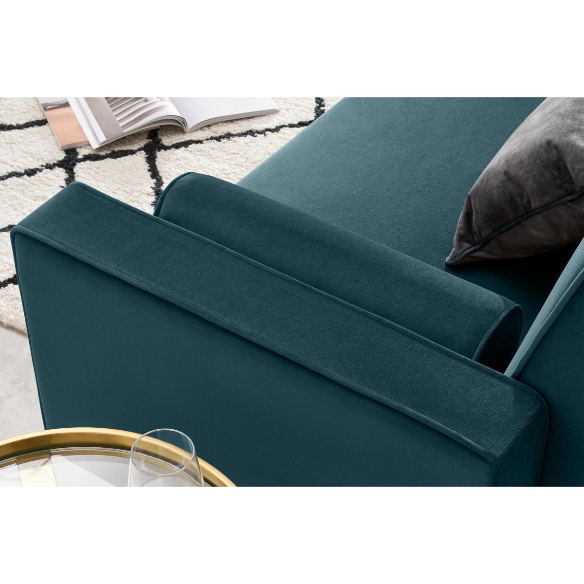 Warner Click Clack Sofa Bed, Steel Blue Velvet – image 5