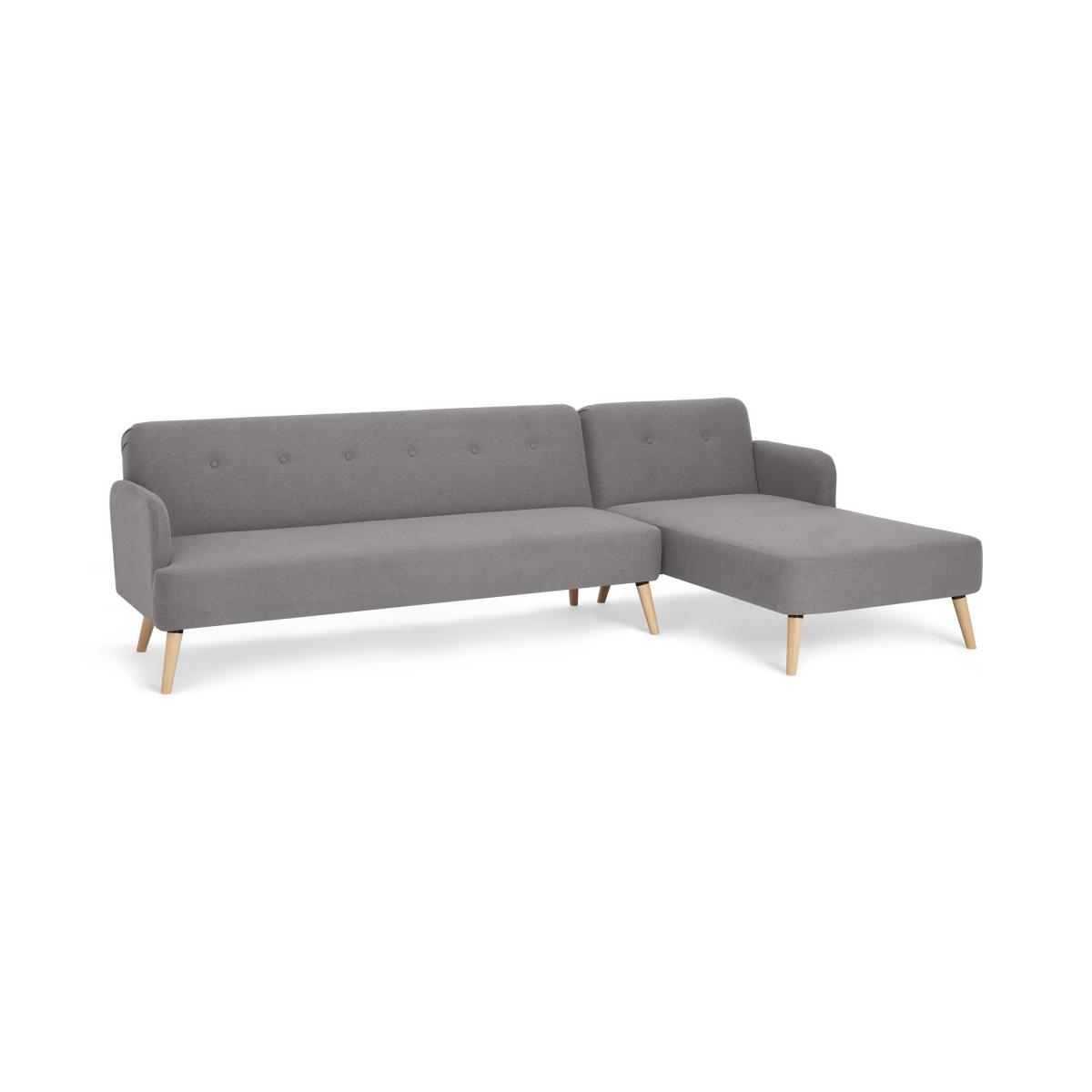 Elvi Right Hand Facing Chaise End Click Clack Sofa Bed, Marshmallow Grey – image 3