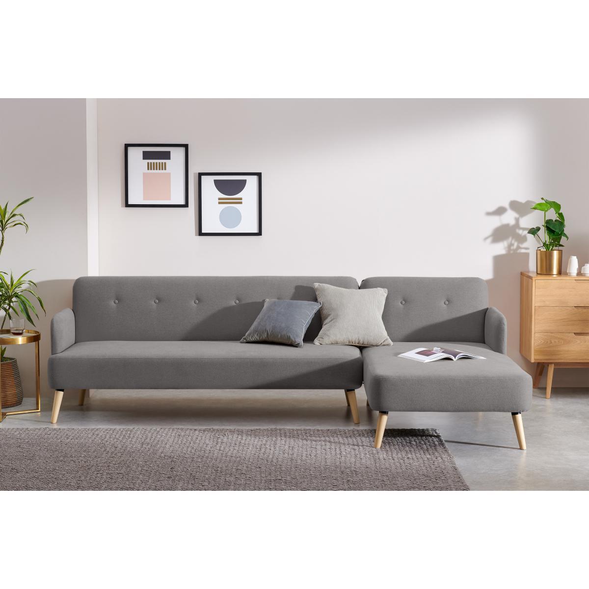 Elvi Right Hand Facing Chaise End Click Clack Sofa Bed, Marshmallow Grey – image 4
