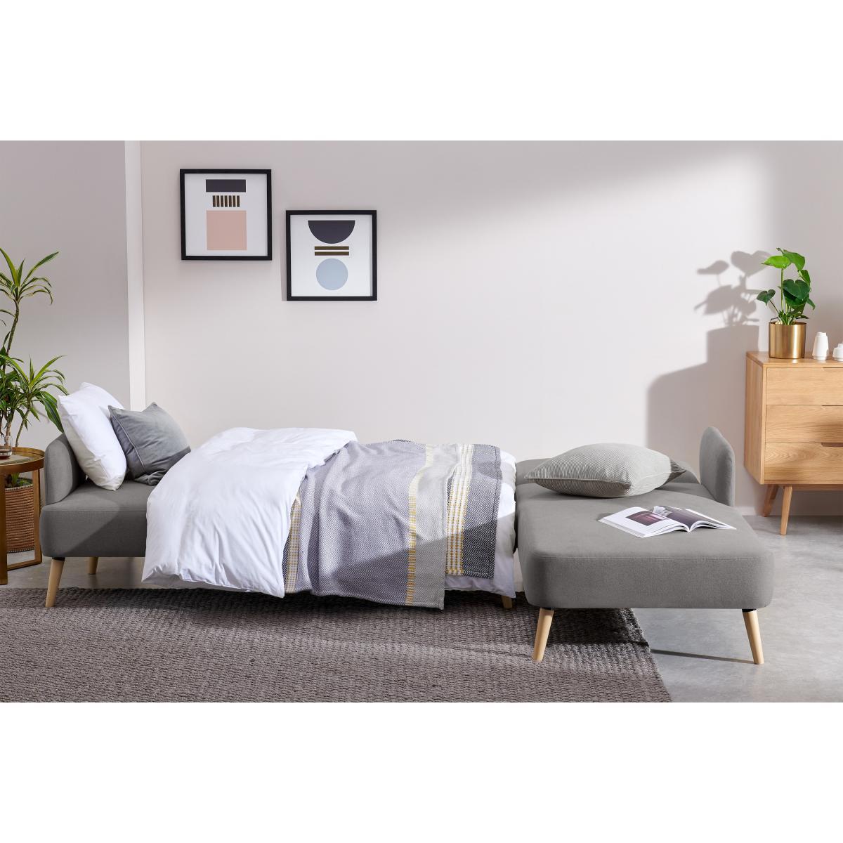 Elvi Right Hand Facing Chaise End Click Clack Sofa Bed, Marshmallow Grey – image 6