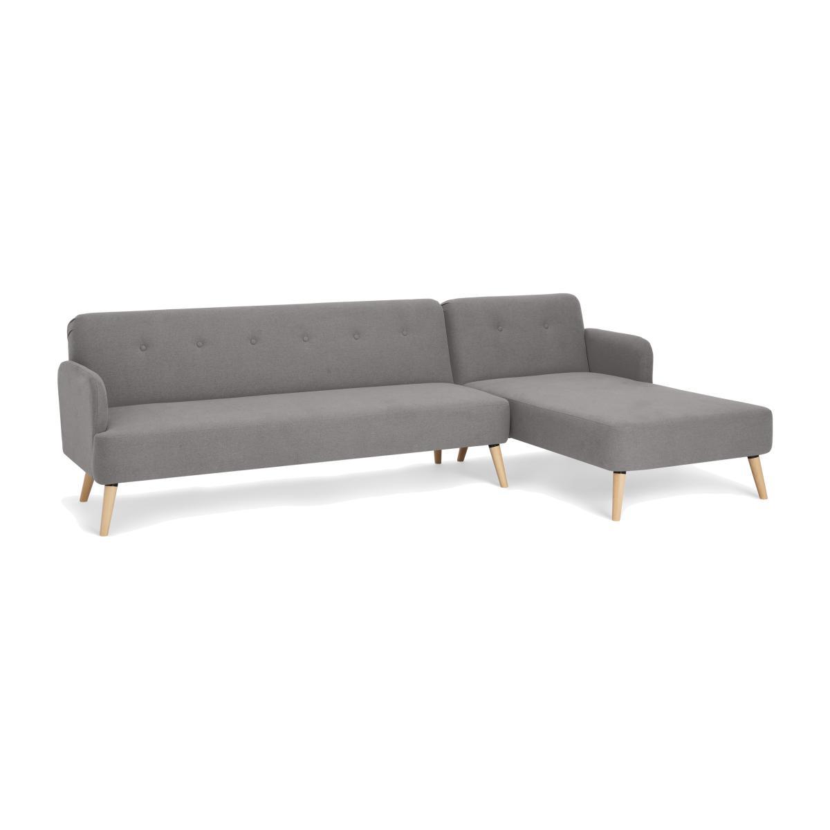 Elvi Right Hand Facing Chaise End Click Clack Sofa Bed, Marshmallow Grey – image 1