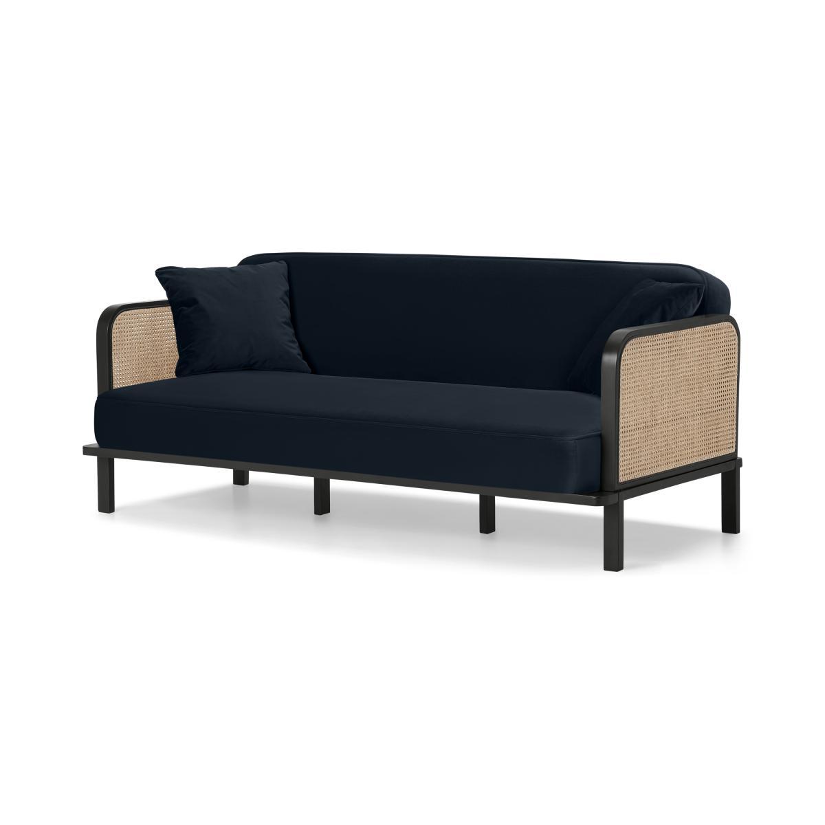 Toriko Click Clack Sofa Bed, Twilight Blue Velvet – image 3
