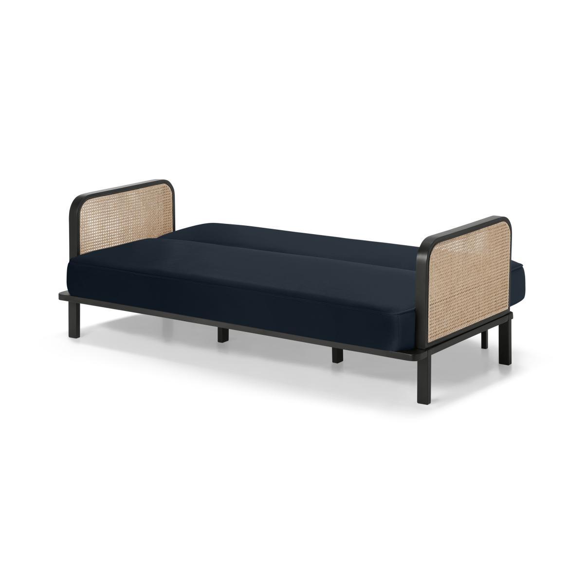 Toriko Click Clack Sofa Bed, Twilight Blue Velvet – image 6