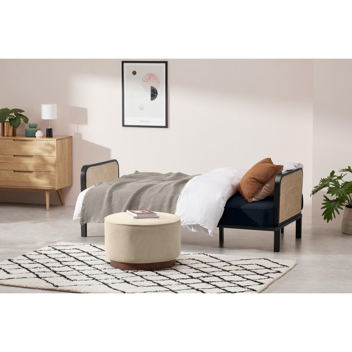 Toriko Click Clack Sofa Bed, Twilight Blue Velvet – image 8