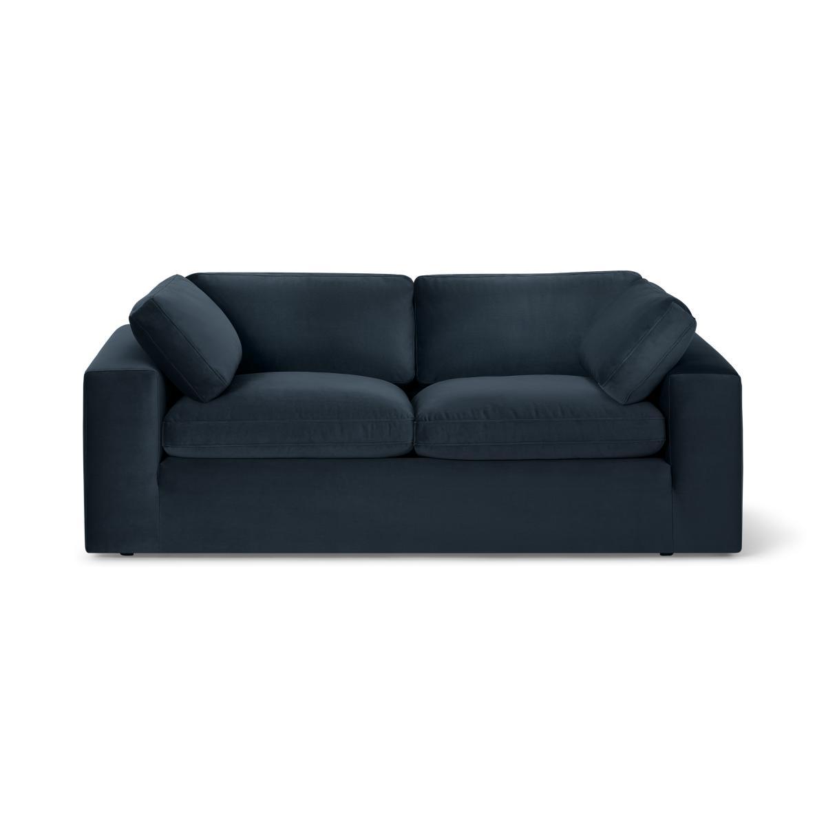 Samona 3 Seater Sofa Bed, Dark Blue Velvet – image 2