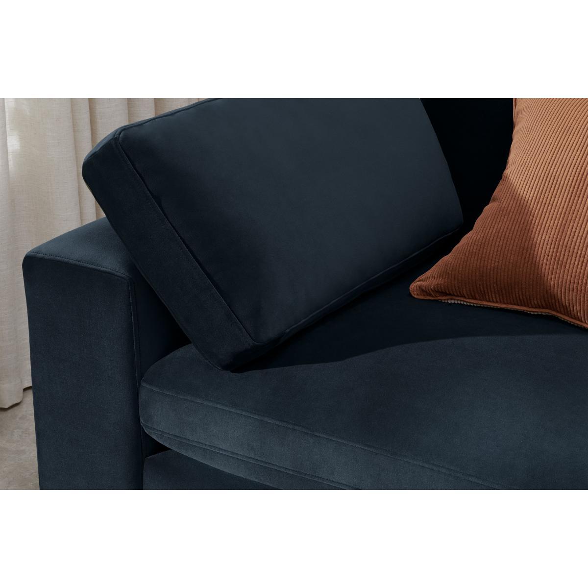 Samona 3 Seater Sofa Bed, Dark Blue Velvet – image 6