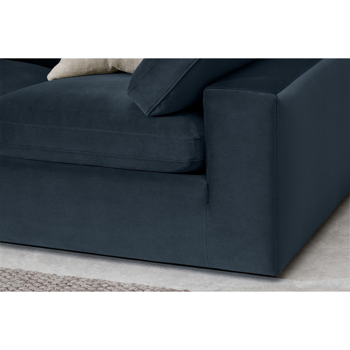 Samona 3 Seater Sofa Bed, Dark Blue Velvet – image 7