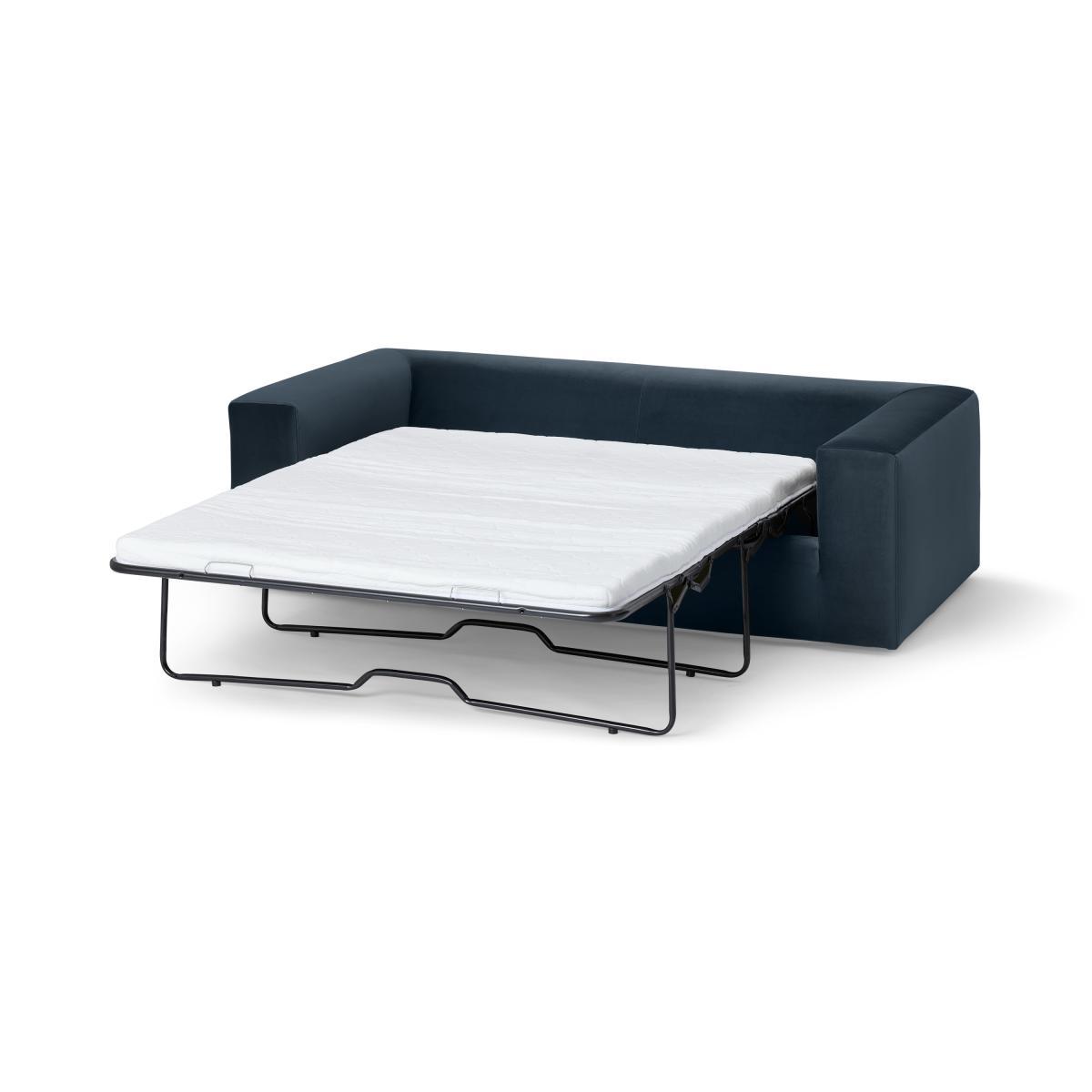 Samona 3 Seater Sofa Bed, Dark Blue Velvet – image 9