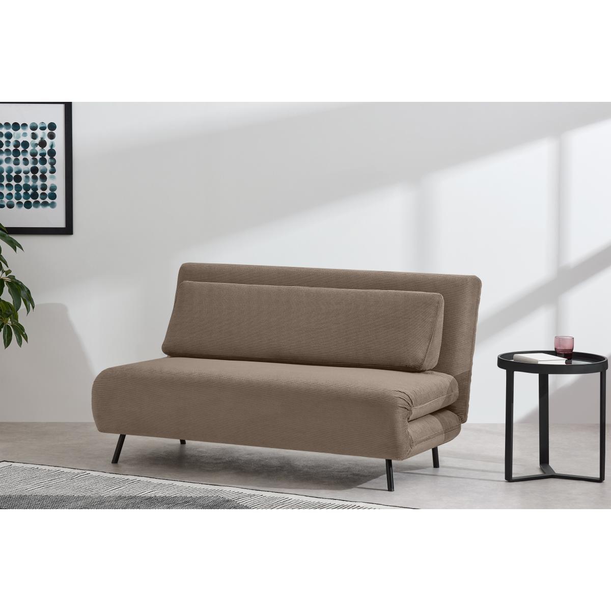 Kahlo Large Sofa Bed, Taupe Corduroy Velvet – image 4