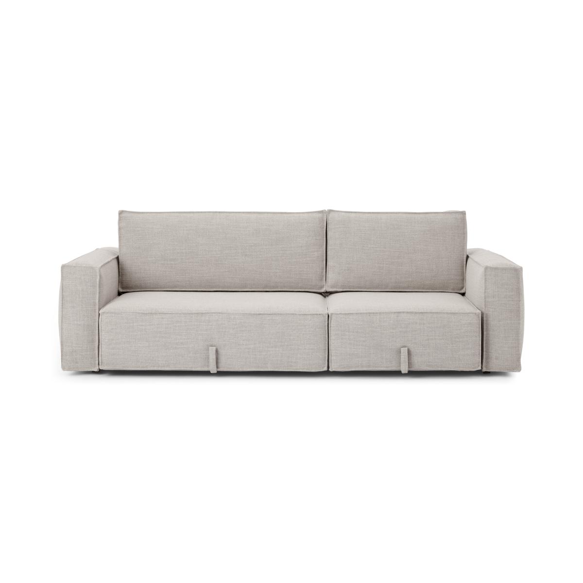 Carlo Extending Platform Sofa Bed, Latte Textured Weave – image 2