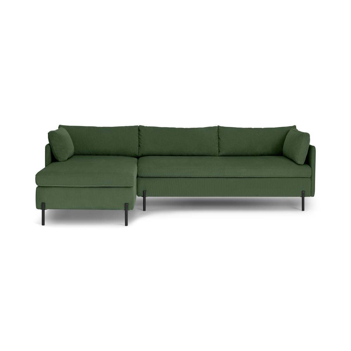 Zarina Left Hand Facing Chaise End Corner Sofa Bed, Meadow Corduroy Velvet – image 2