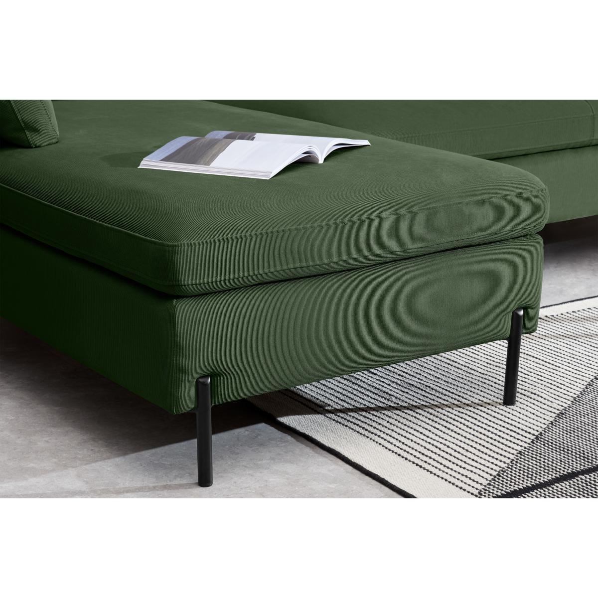 Zarina Left Hand Facing Chaise End Corner Sofa Bed, Meadow Corduroy Velvet – image 6