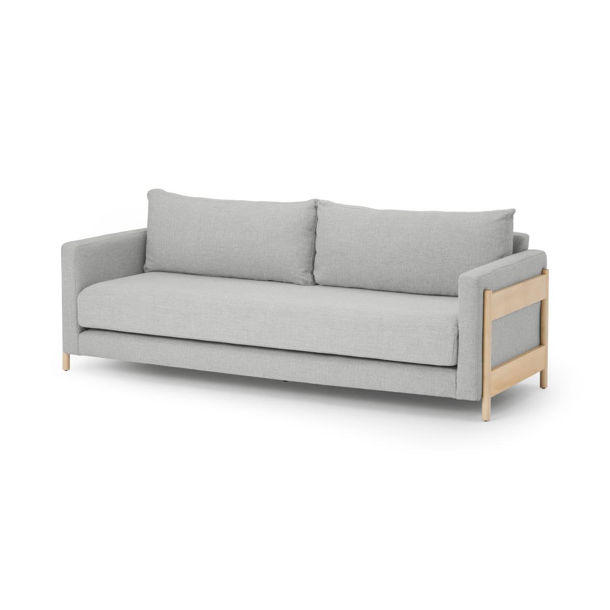 Santina 3 Seater Sofa Bed, Luna Grey Weave – image 3